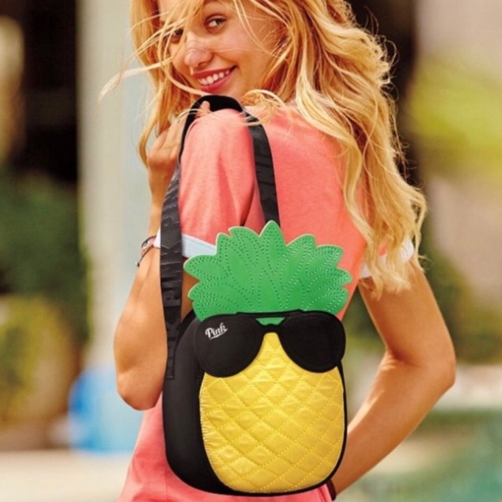 Victoria’s Secret PINK NWT Limited Edition 2017 Pineapple Cooler Tote Bag